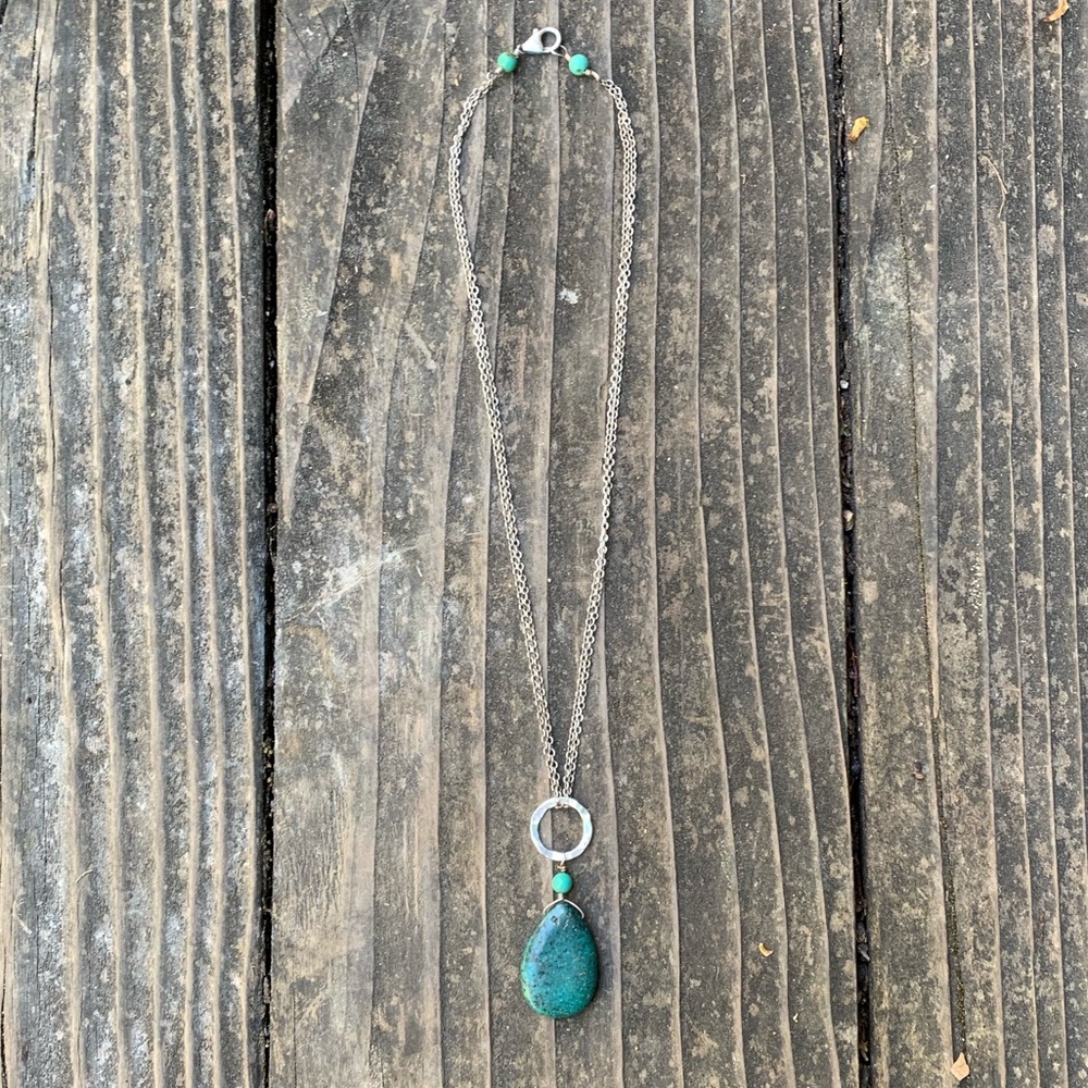 Turquoise stone necklace